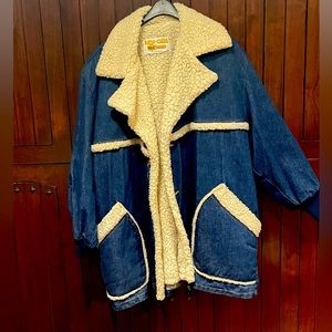 Vintage denim Sherpa jacket